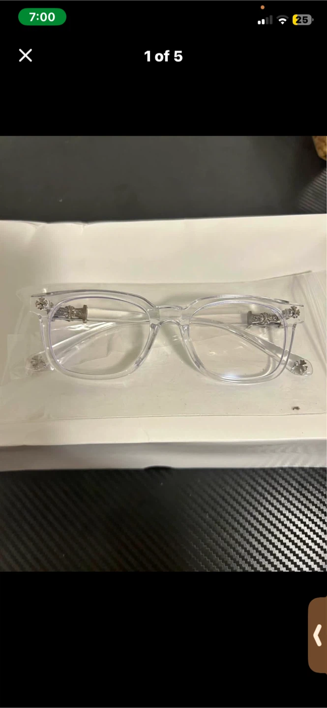 Chrome Hearts Style Clear Frame Glasses - photo 4