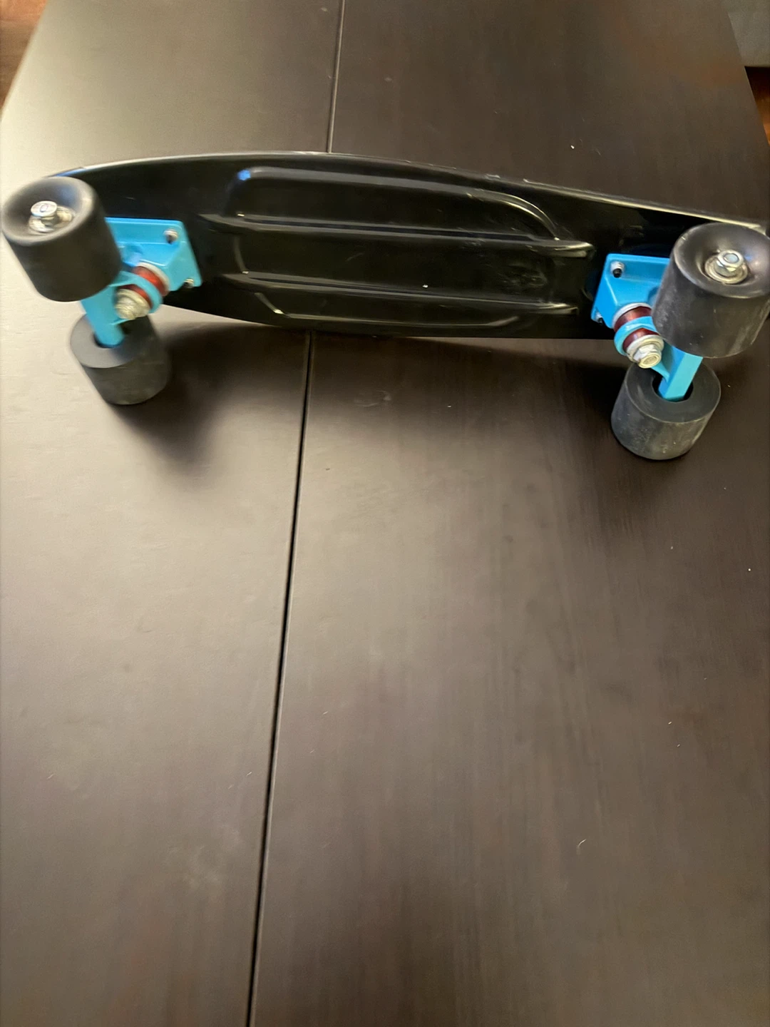 Black and Blue Plastic penny board
