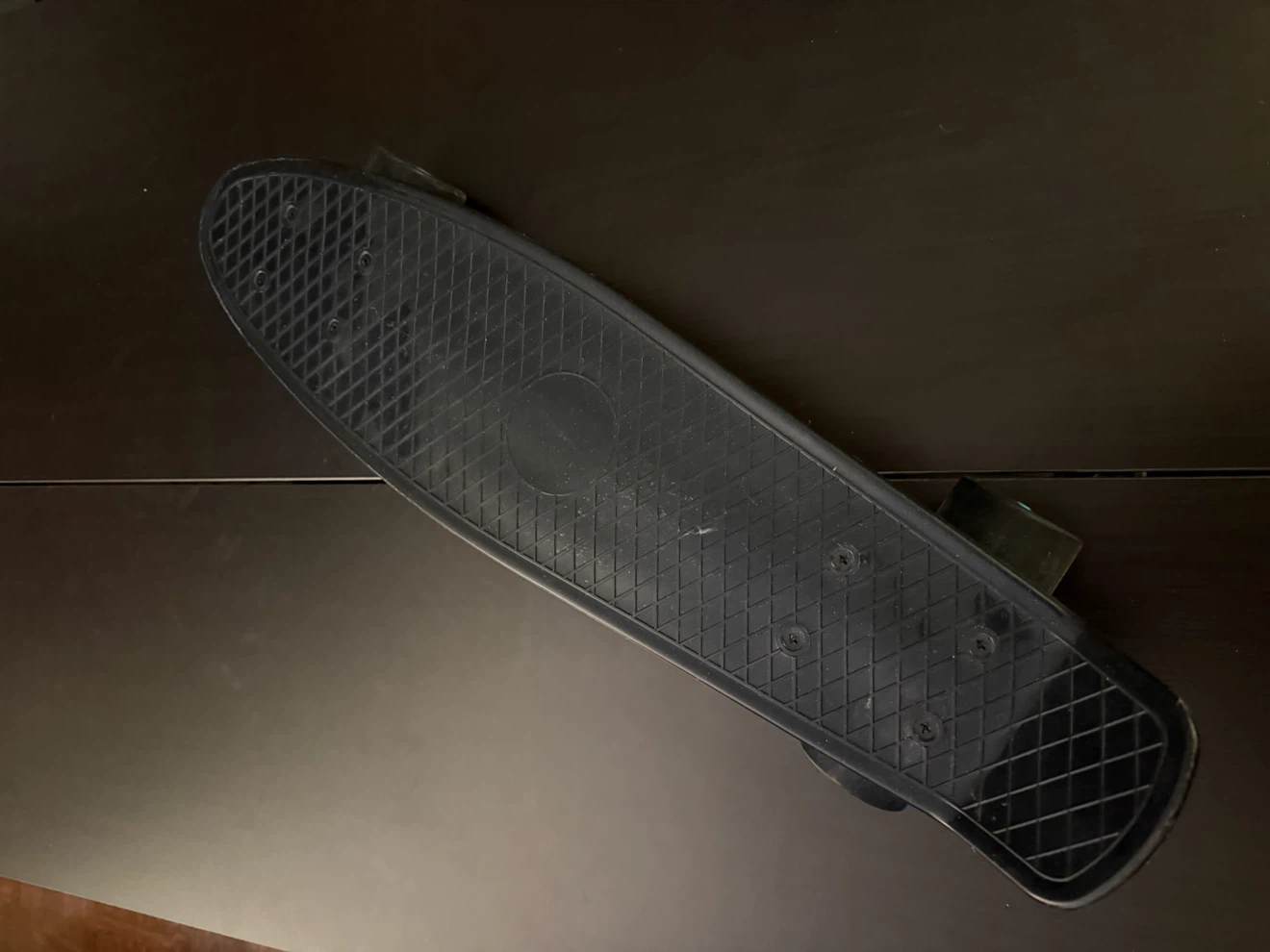 Black and Blue Plastic penny board - photo 4