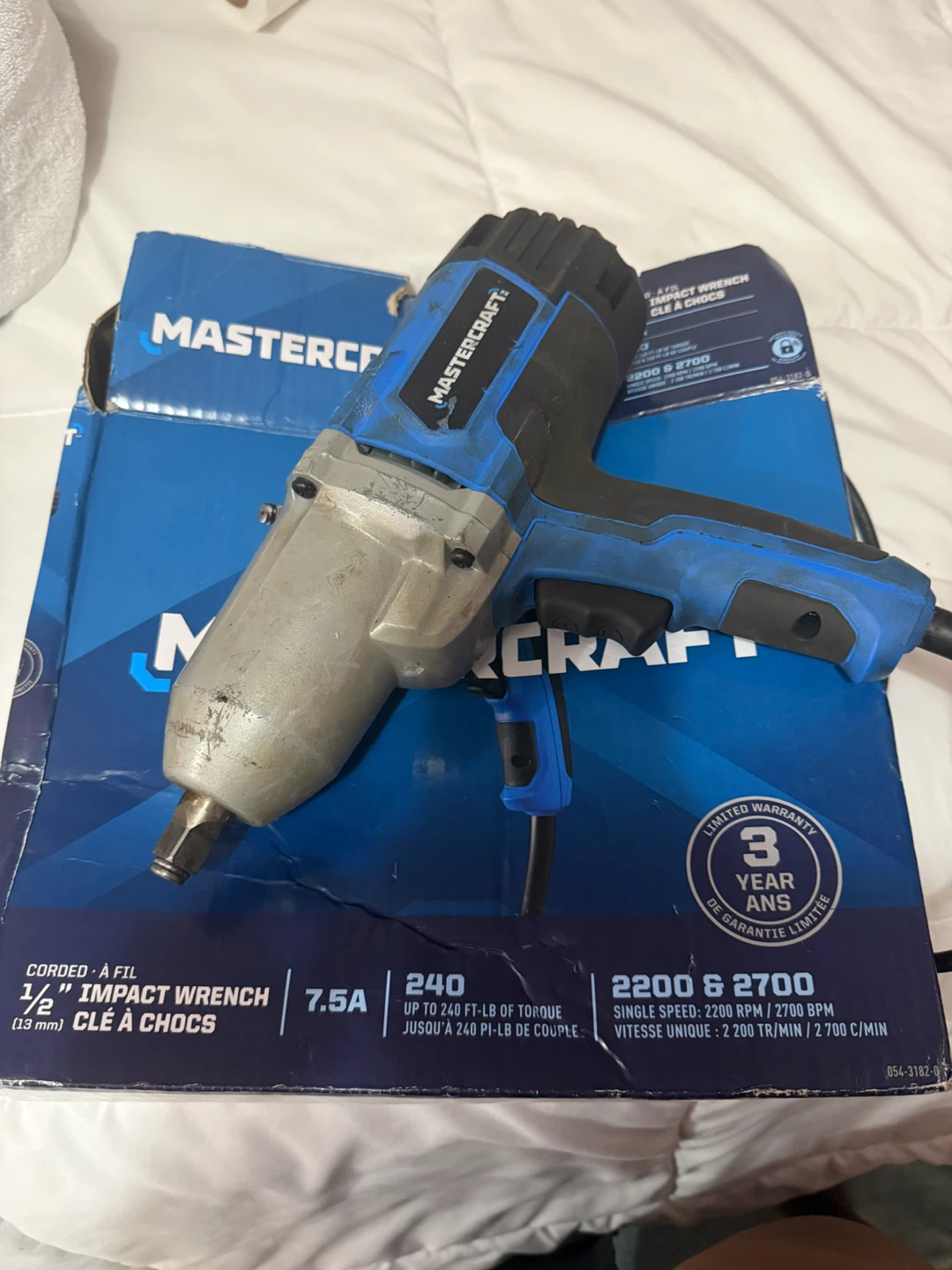 Mastercraft 1/2" Corded Impact Wrench