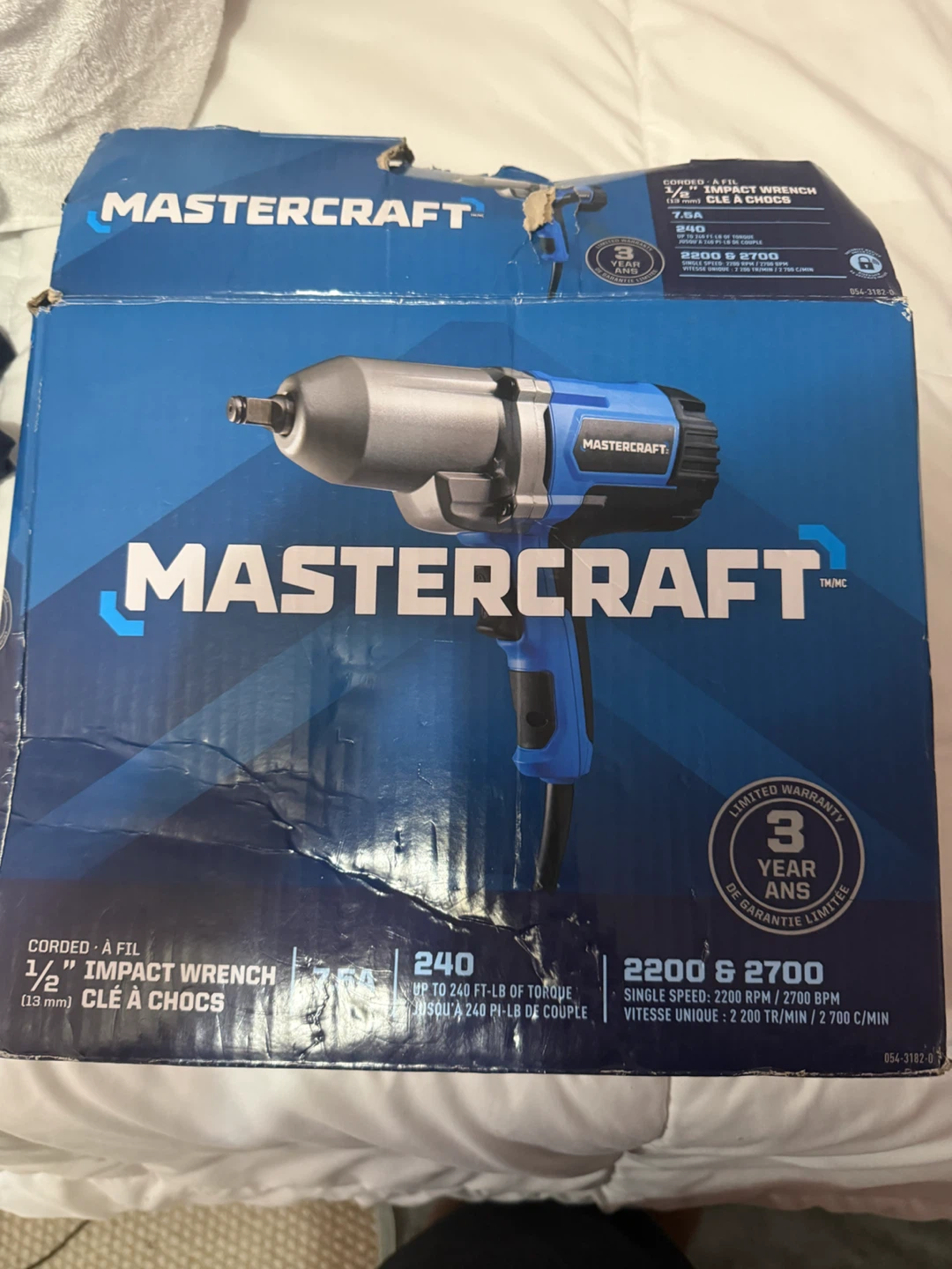 Mastercraft 1/2" Corded Impact Wrench - photo 2