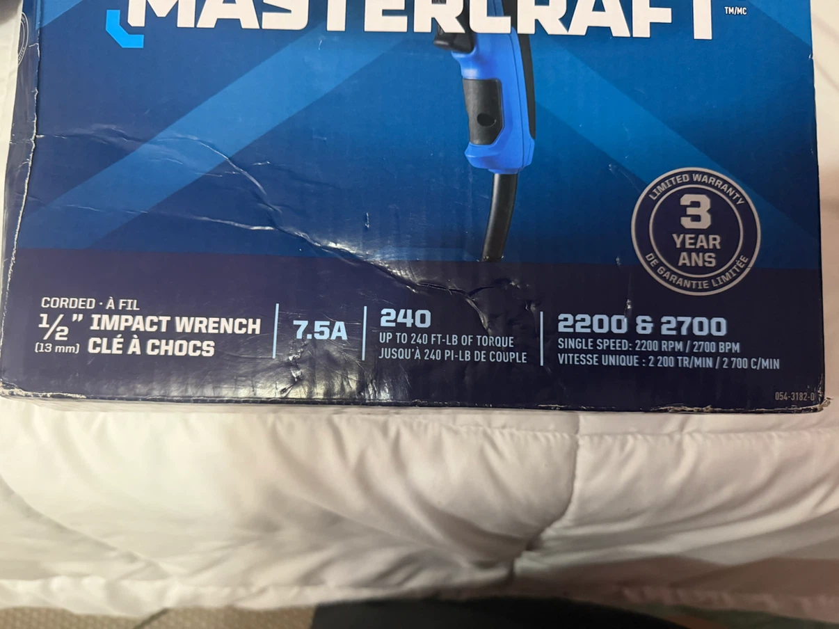 Mastercraft 1/2" Corded Impact Wrench - photo 3