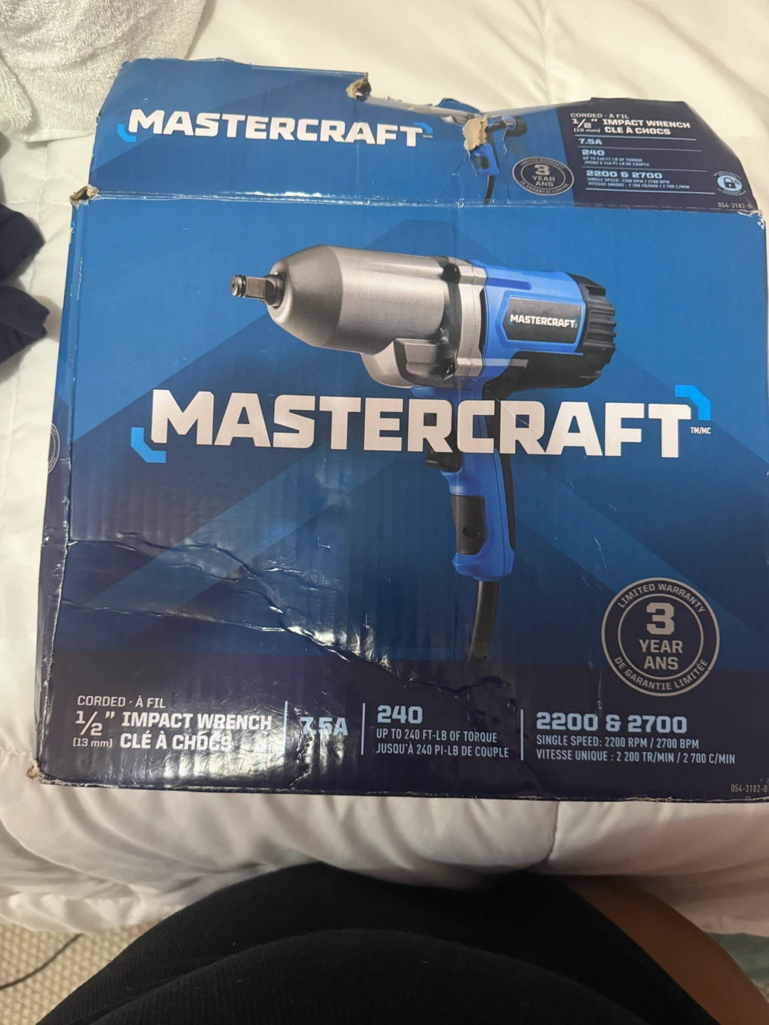 Mastercraft 1/2" Corded Impact Wrench - photo 4