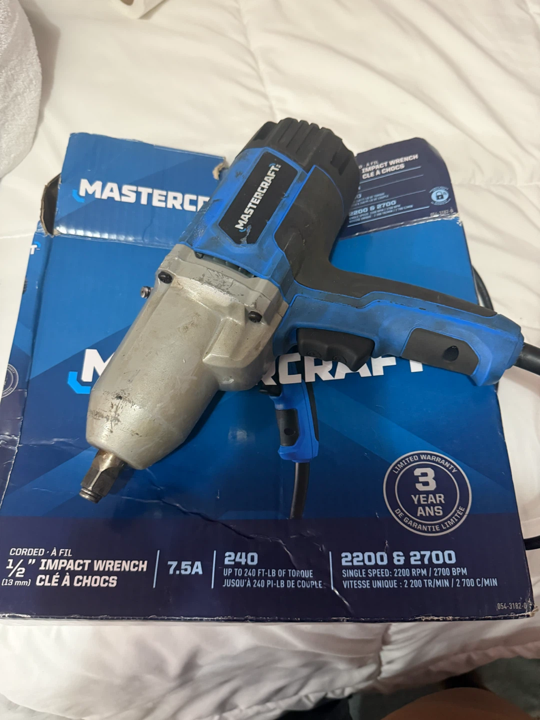 Mastercraft 1/2" Corded Impact Wrench - photo 5