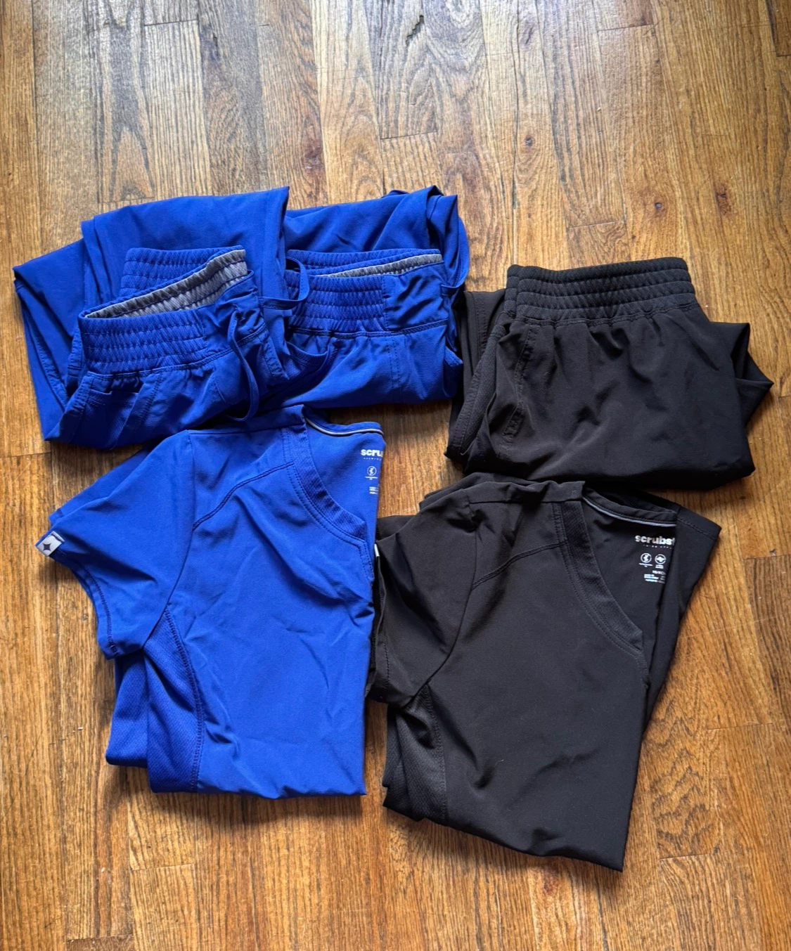 Two Sets of Scrubs - Blue & Black