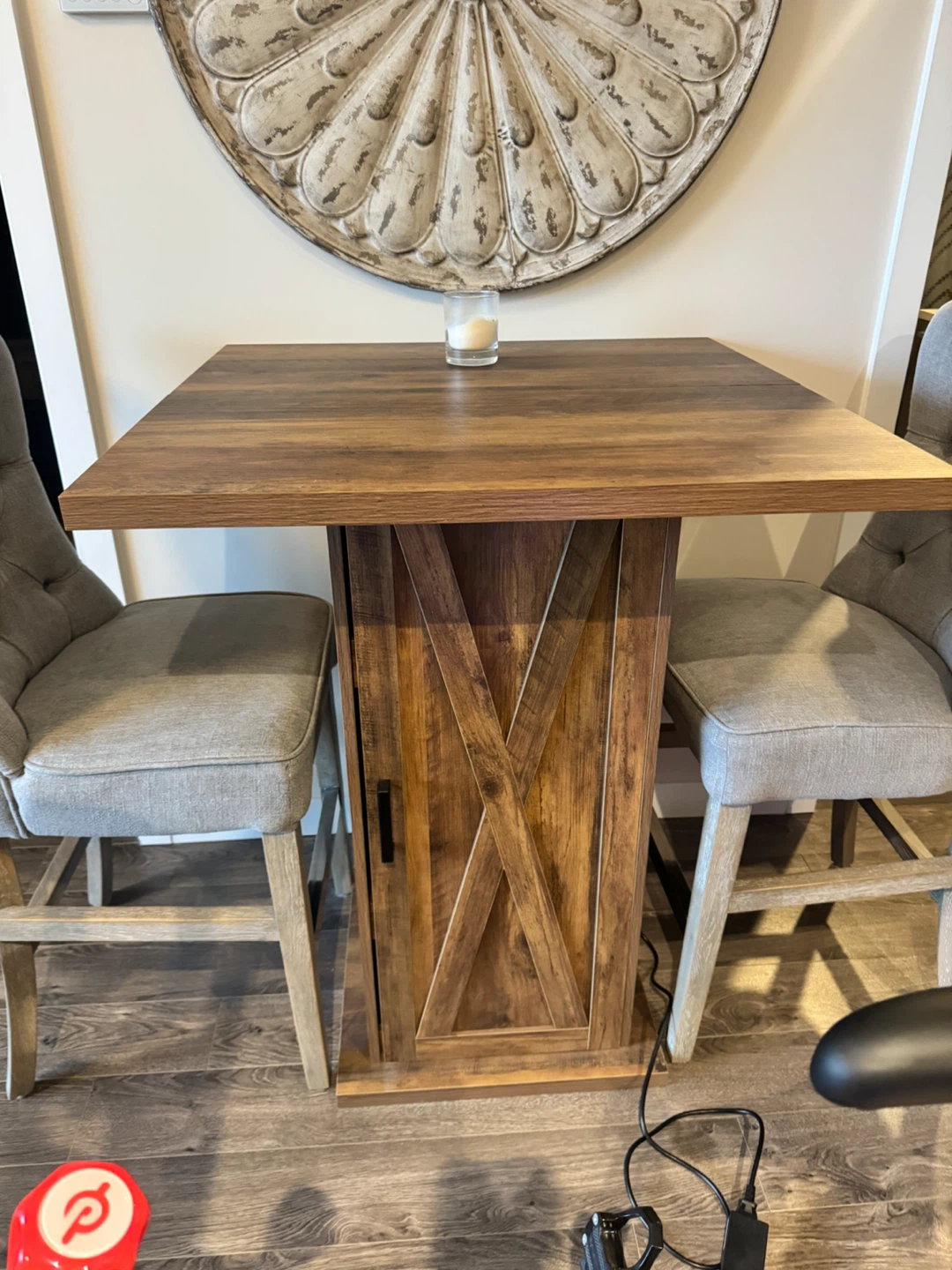 LITTLE TREE Bar Table with Storage Cabinet