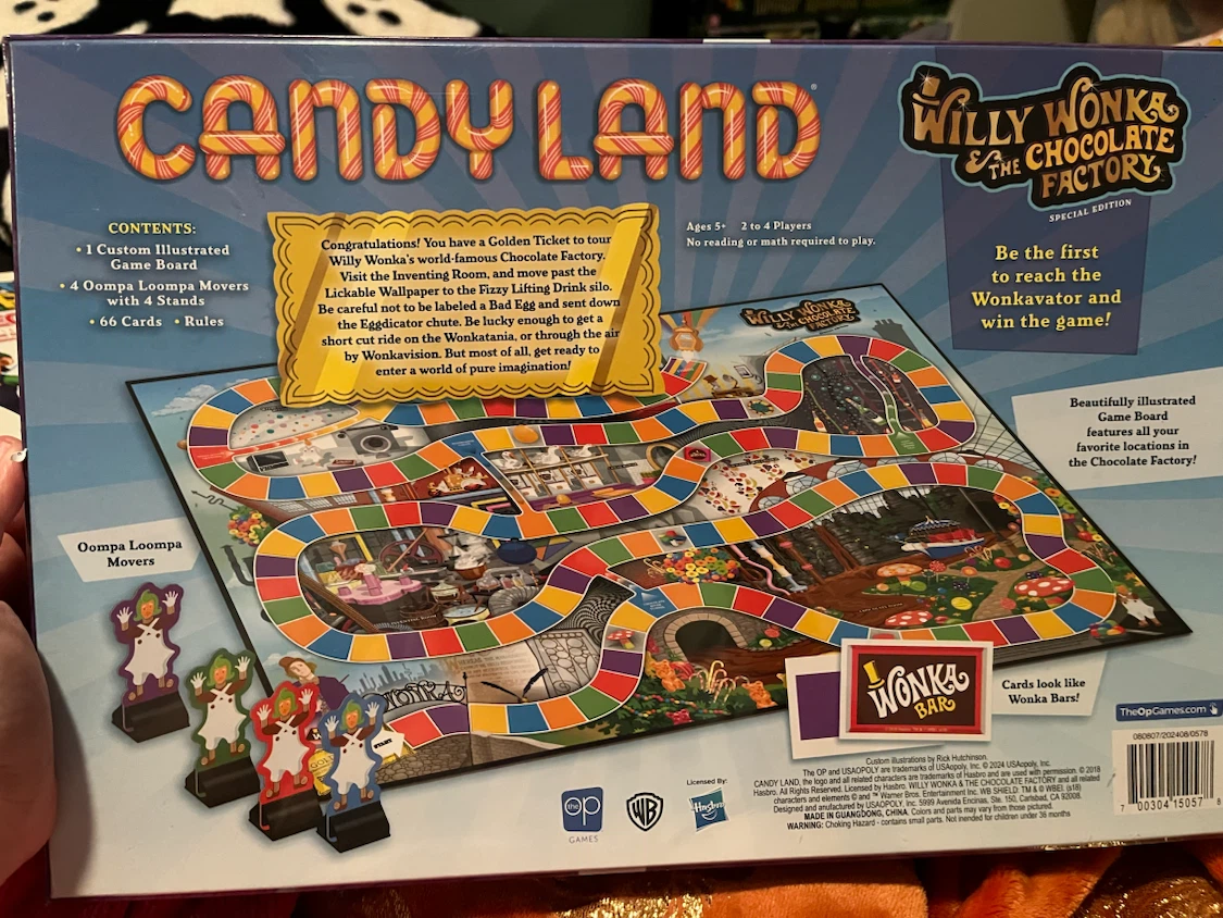 Candy Land Willy Wonka Special Edition Board Game - photo 2