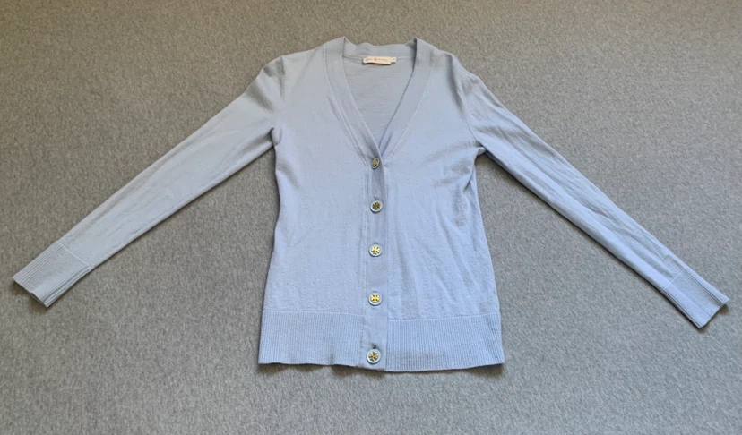 Tory Burch Cardigan - Light Blue ~ Size Small