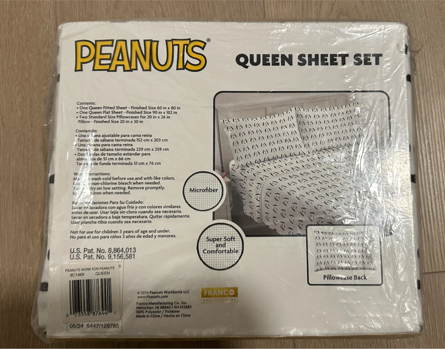 Peanuts Queen Bed Sheet Set