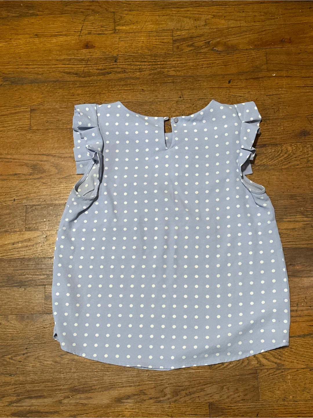 Monteau Polka Dot Ruffle Sleeve Top - photo 2