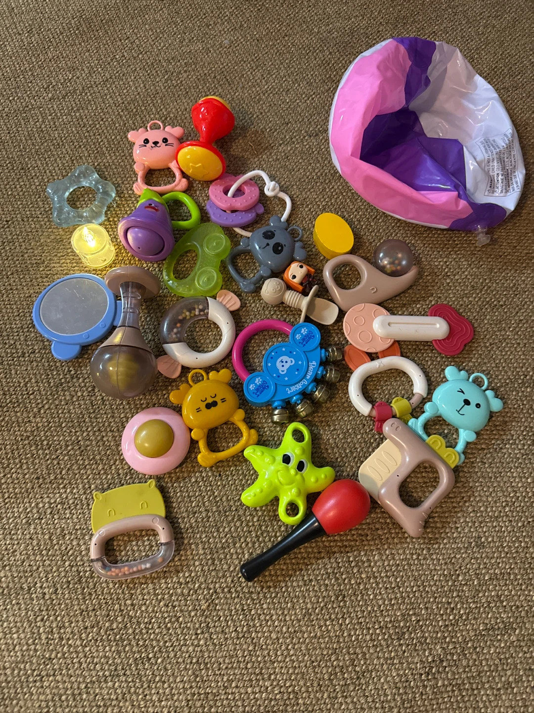 Assorted Baby Rattle and Teether Toy Bundle