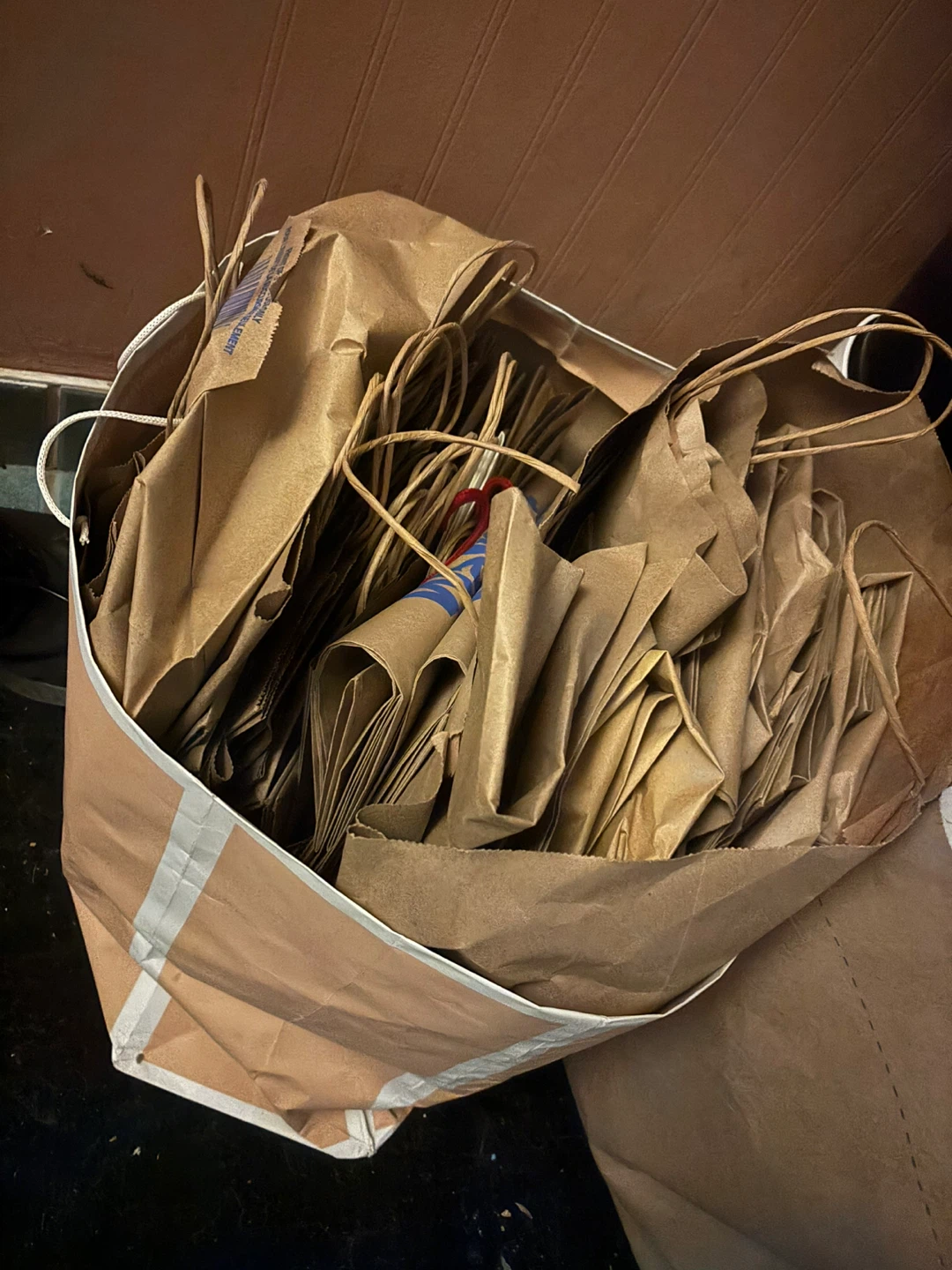 Assorted Reusable and Paper Shopping Bags