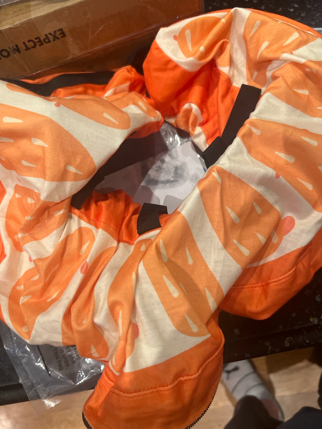 Orange Pattern Inflatable Dog Recovery Collar - photo 5