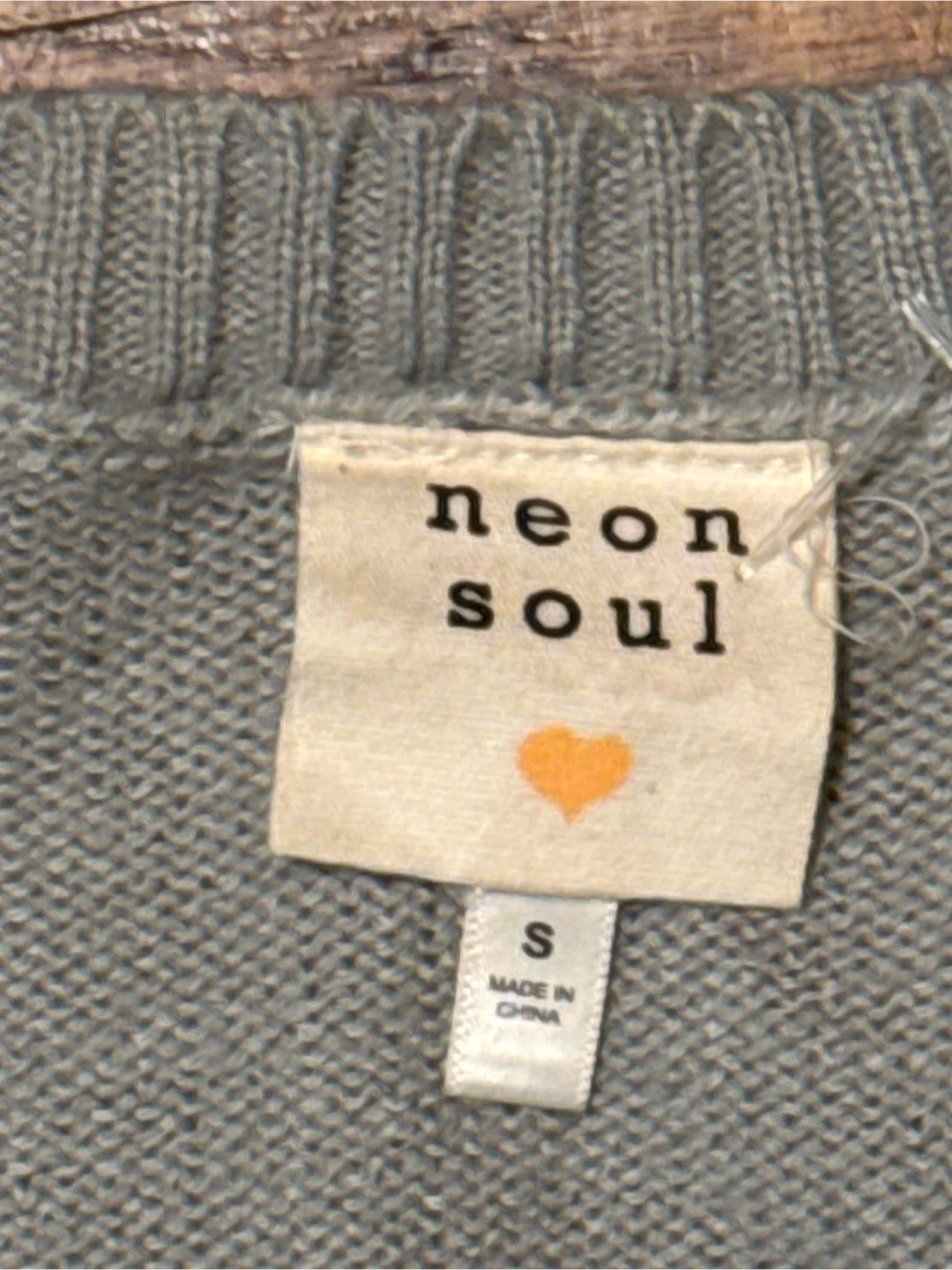 Neon Soul Sage Green Checker Knit Sweater Vest - photo 3