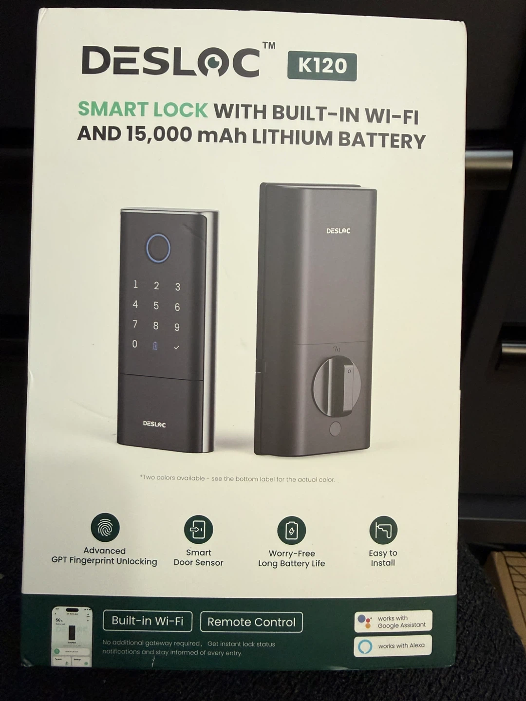 DESLOC K120 Fingerprint Smart Lock - photo 3