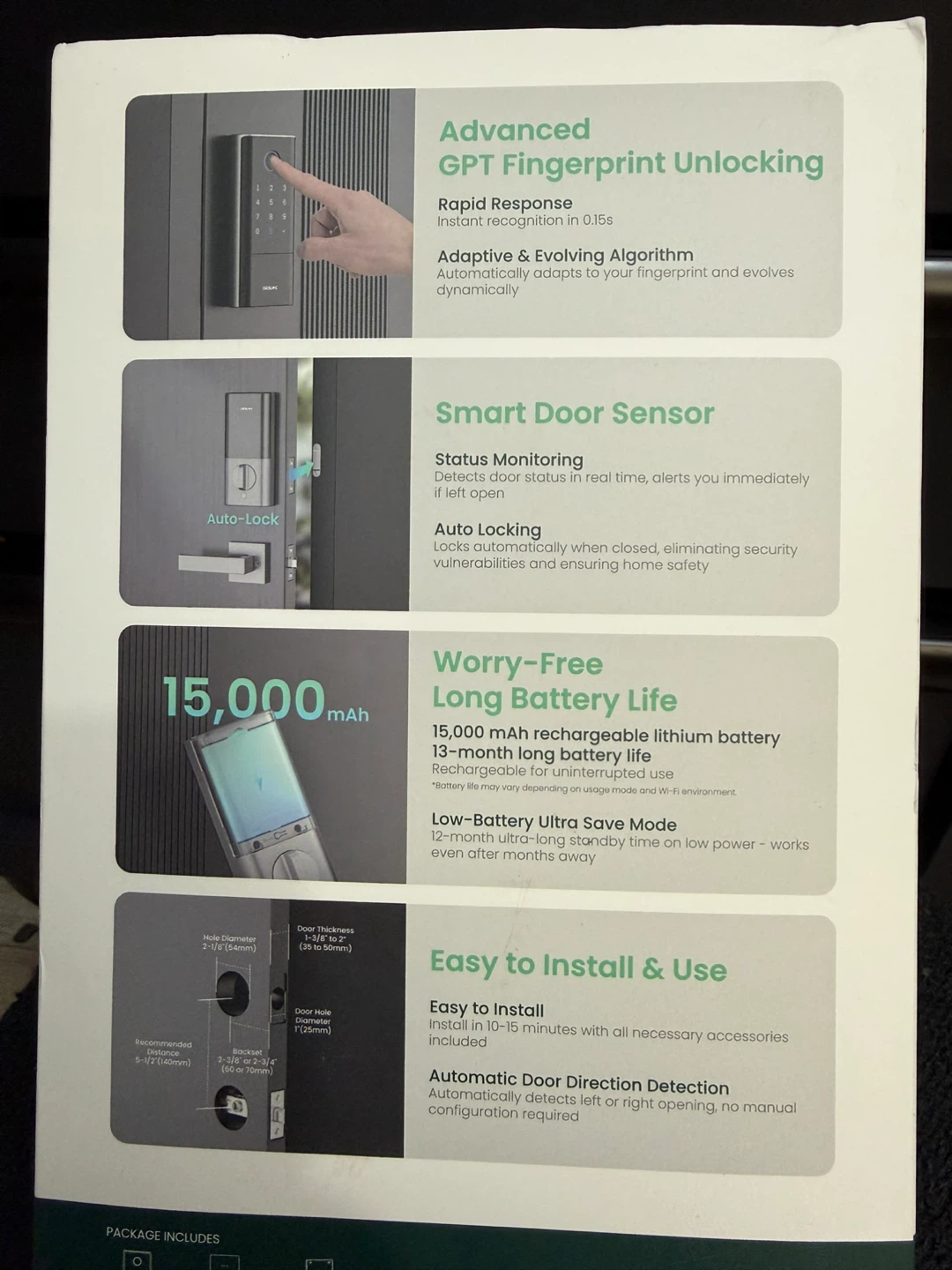 DESLOC K120 Fingerprint Smart Lock - photo 4