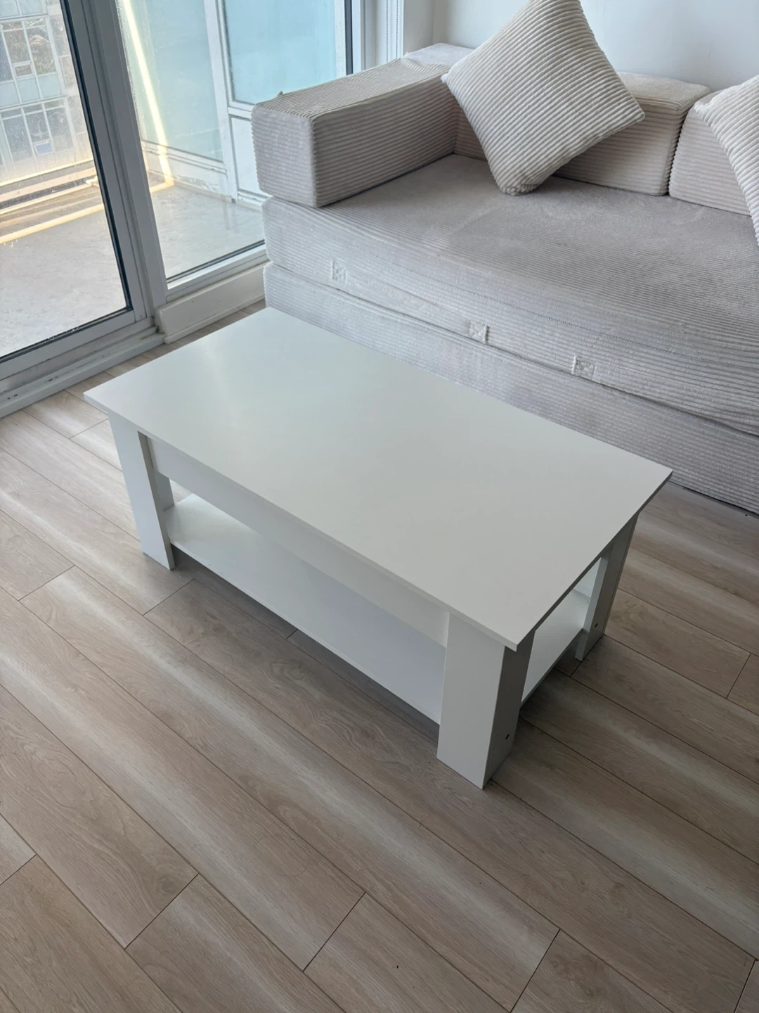 Coffee Table with Lifting Top and Hidden Storage Unit - photo 2
