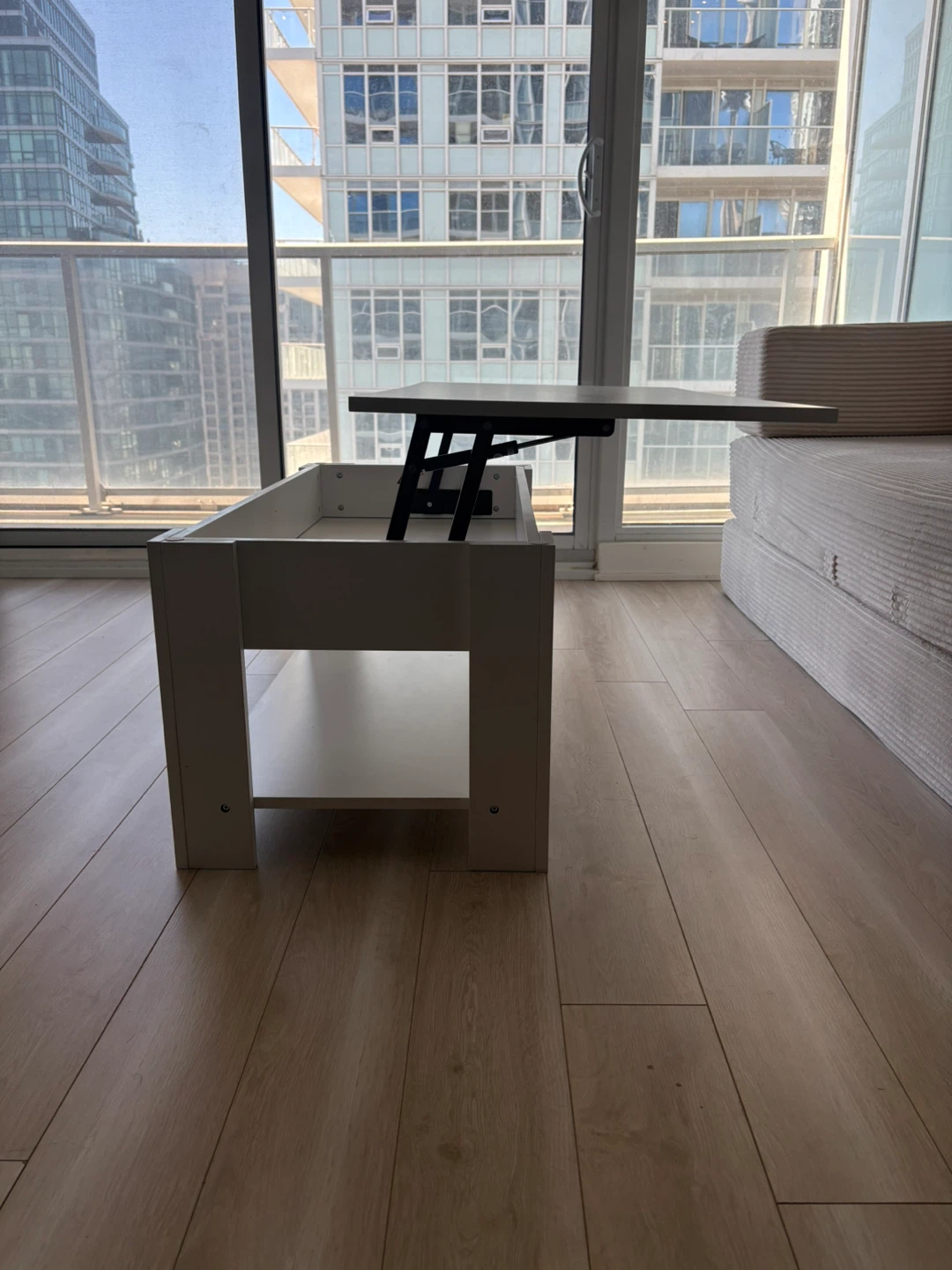 Coffee Table with Lifting Top and Hidden Storage Unit - photo 3