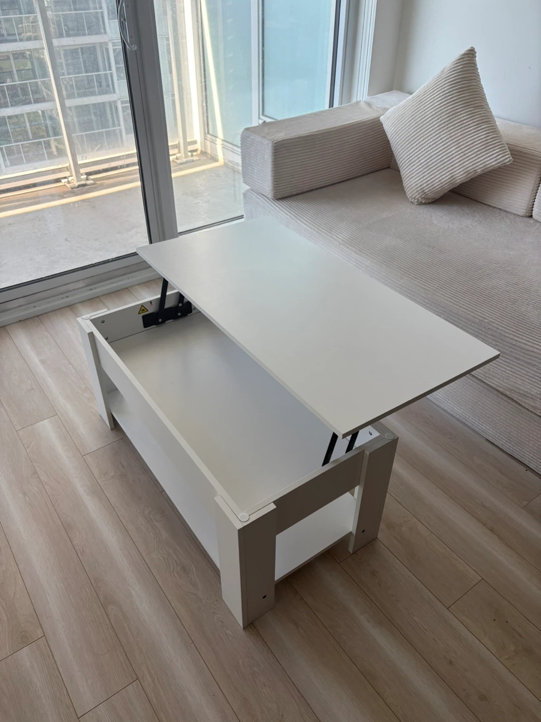 Coffee Table with Lifting Top and Hidden Storage Unit - photo 4