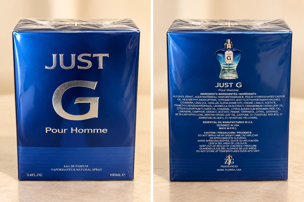 JUST G Pour Homme Eau de Parfum 100ml – Men’s Perfume
