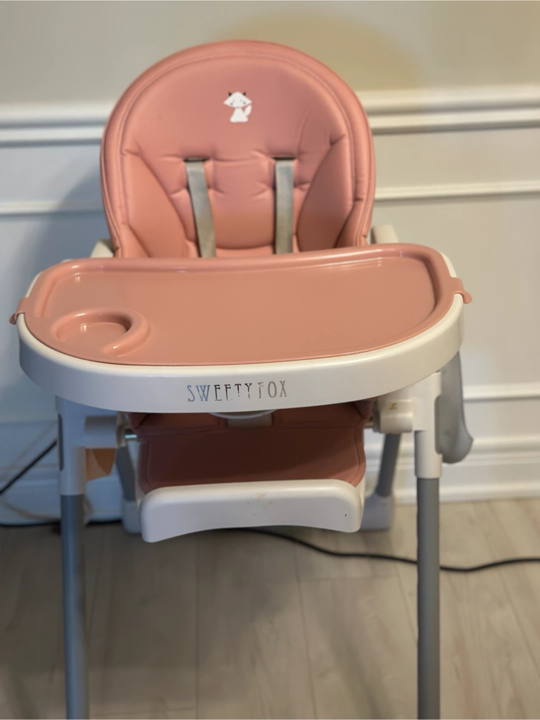Sweety Fox Adjustable Pink Baby High Chair