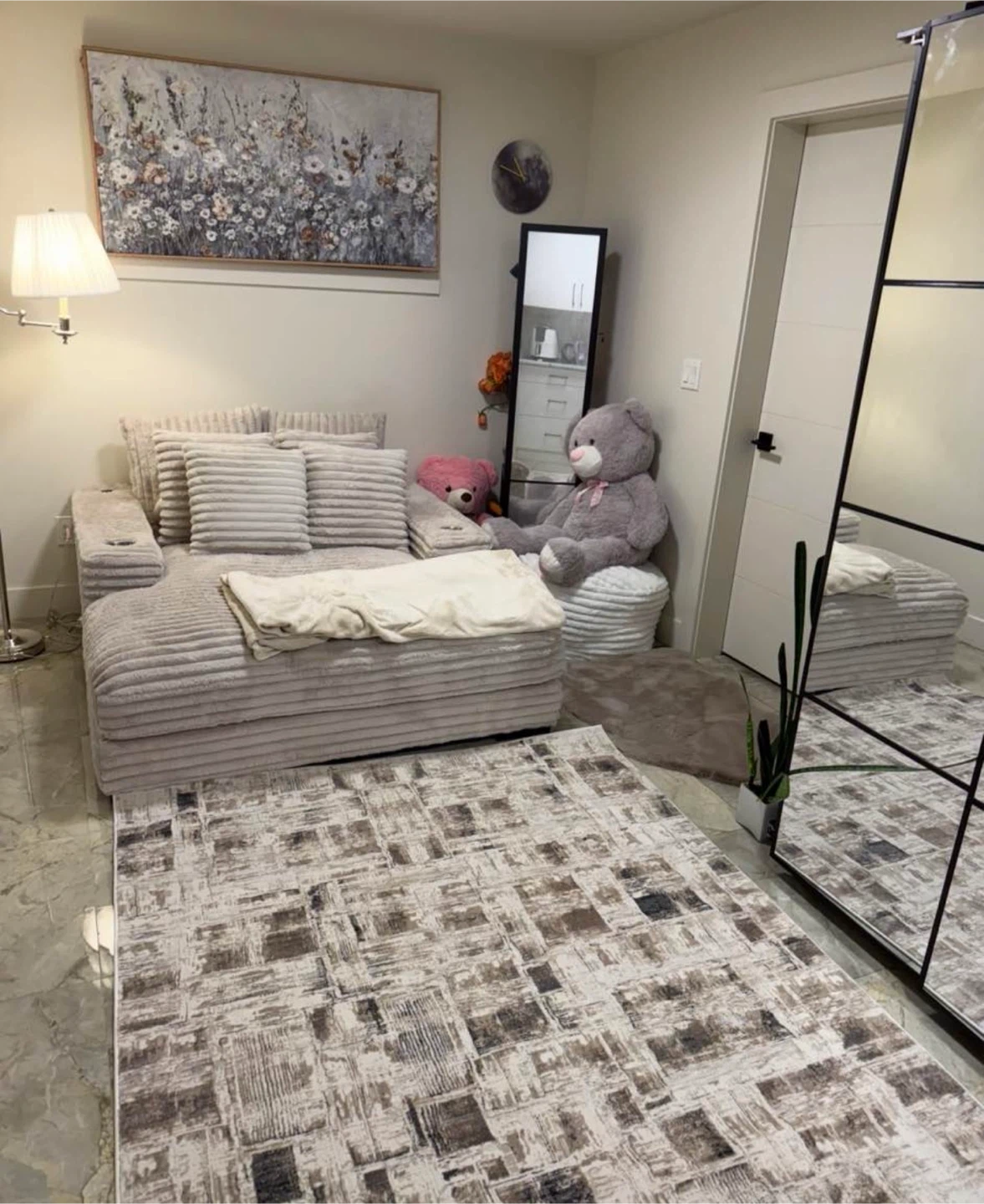 Oversized Plush Cuddle Chair / Loveseat – Like New