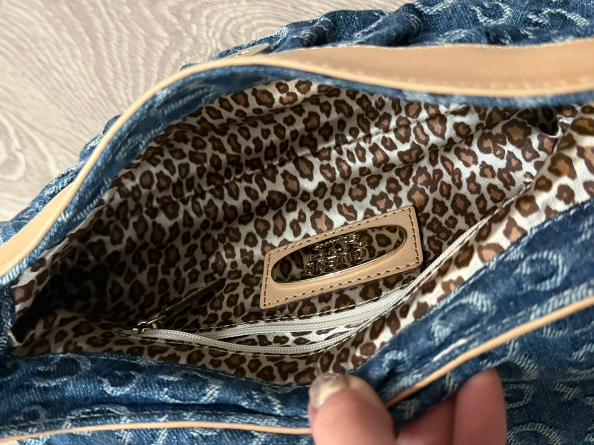 Guess denim shoulder bag - photo 3