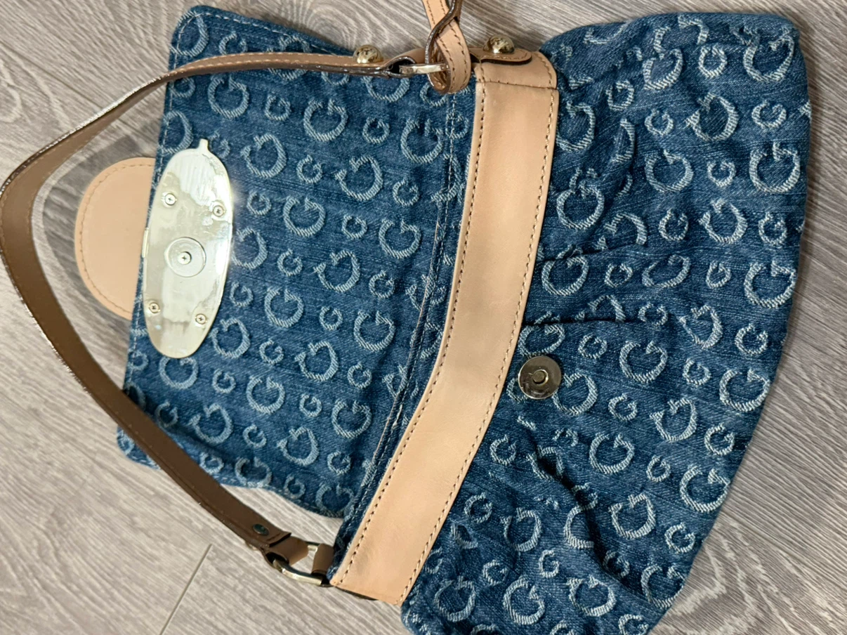 Guess denim shoulder bag - photo 4