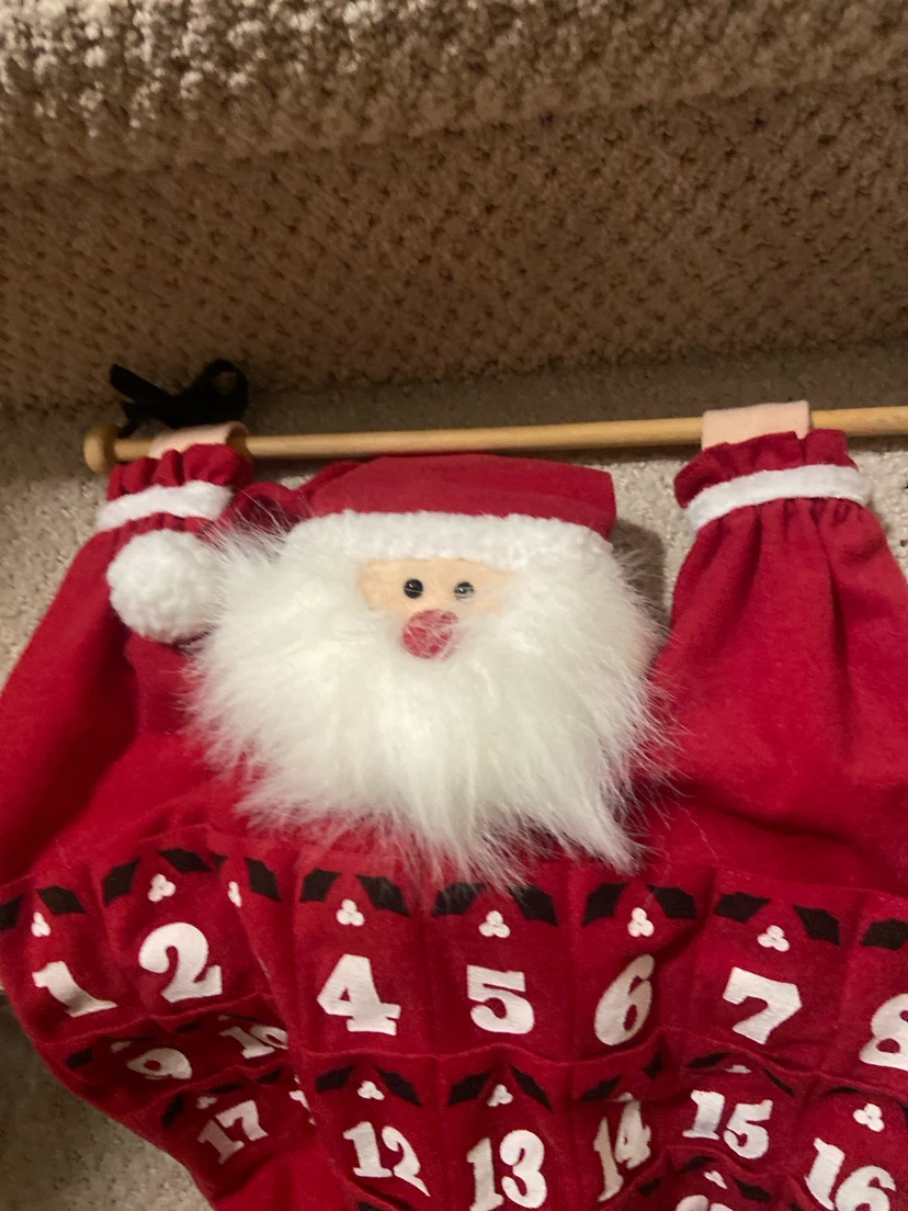 Santa Claus Hanging Christmas Advent Calendar - photo 2