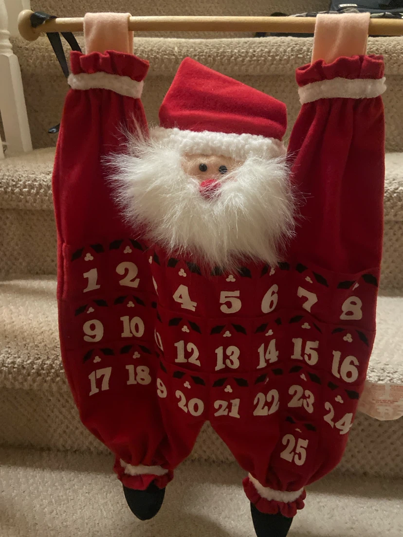 Santa Claus Hanging Christmas Advent Calendar - photo 3