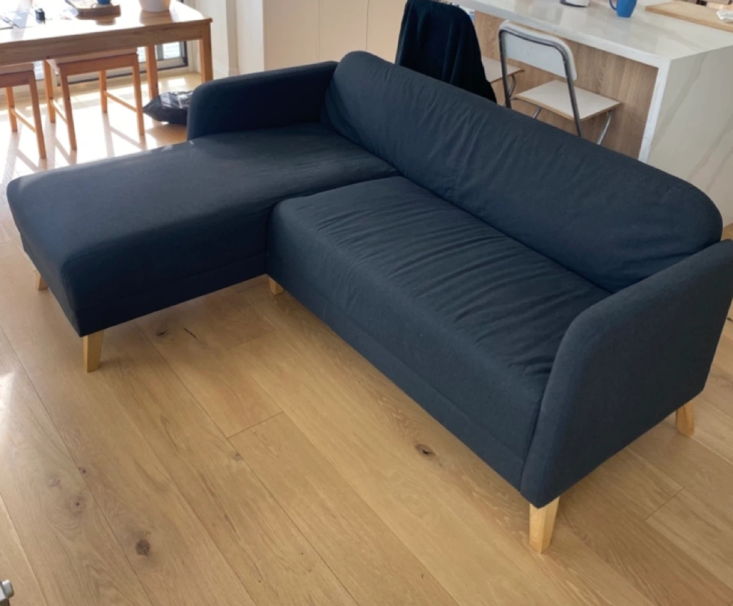 IKEA LINANÄS Dark Grey Chaise Lounge Couch / Sofa - photo 3