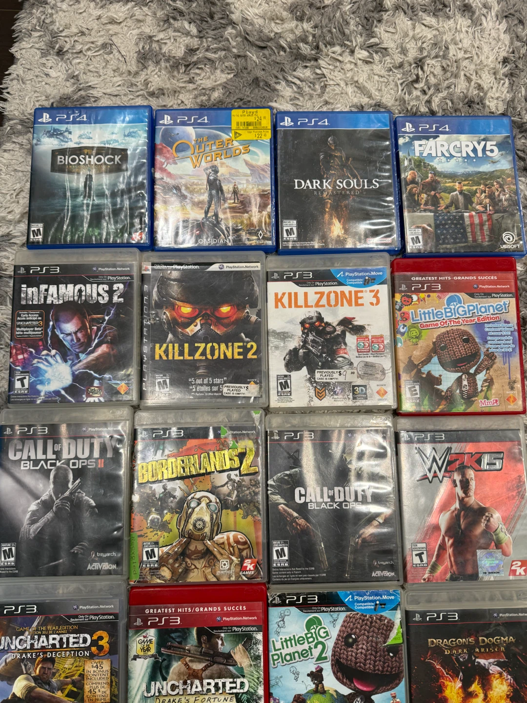 Assorted PlayStation 3 and PlayStation 4 Video Games