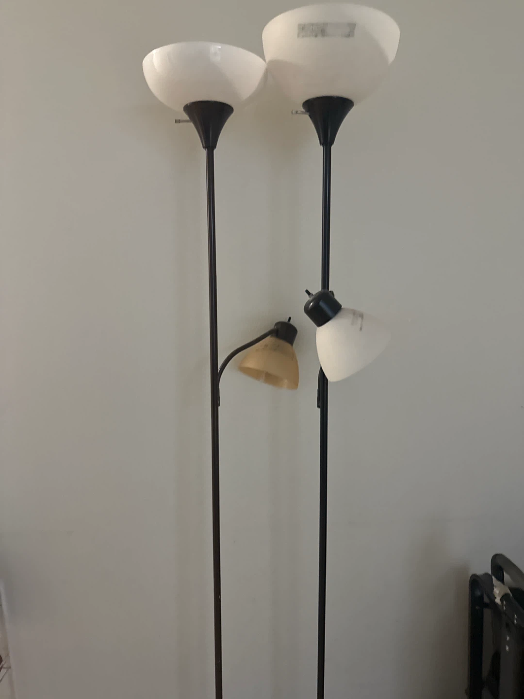 Two floor lamps