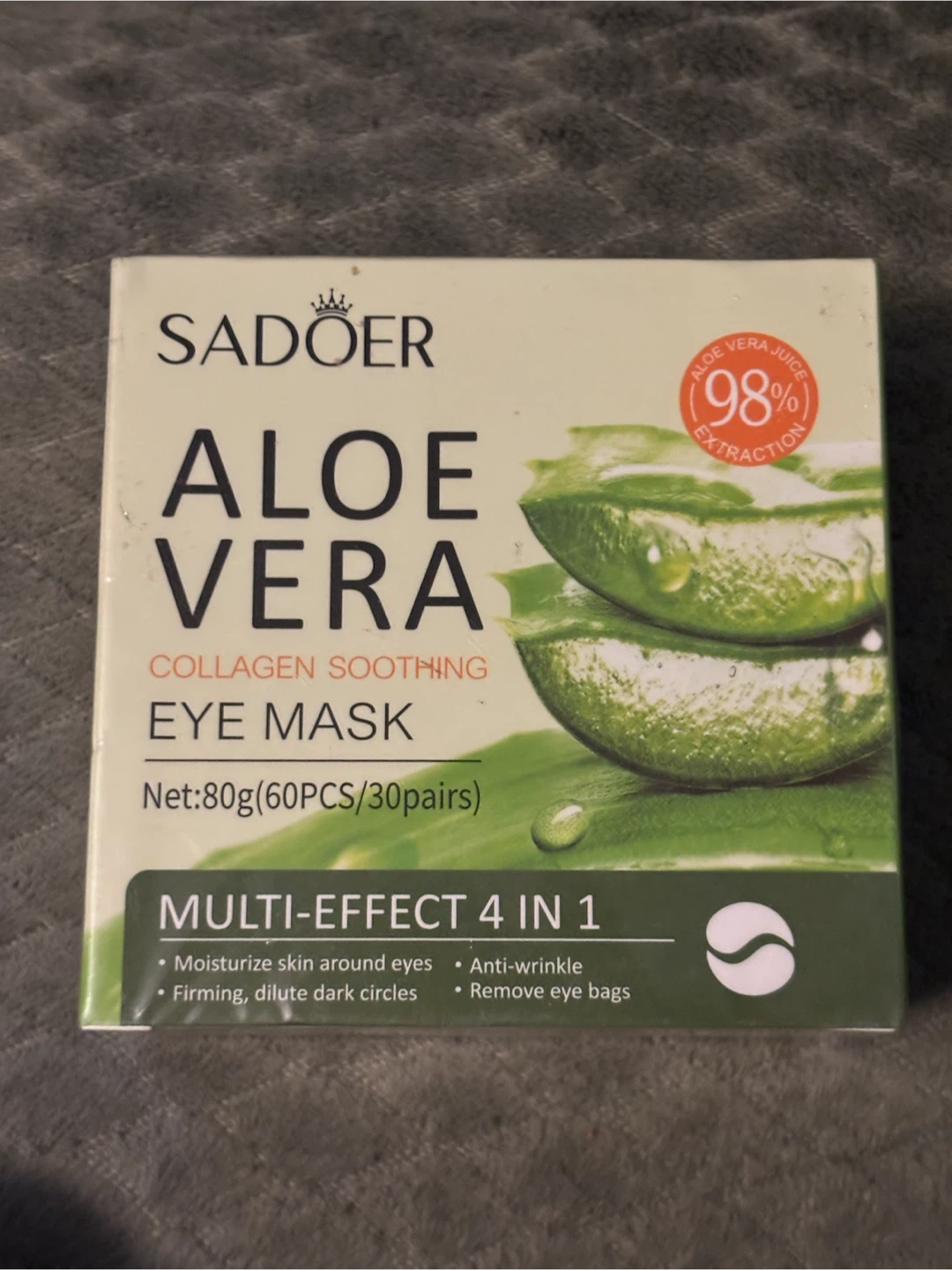 SADOER Aloe Vera Collagen Eye Mask - 60 Pieces