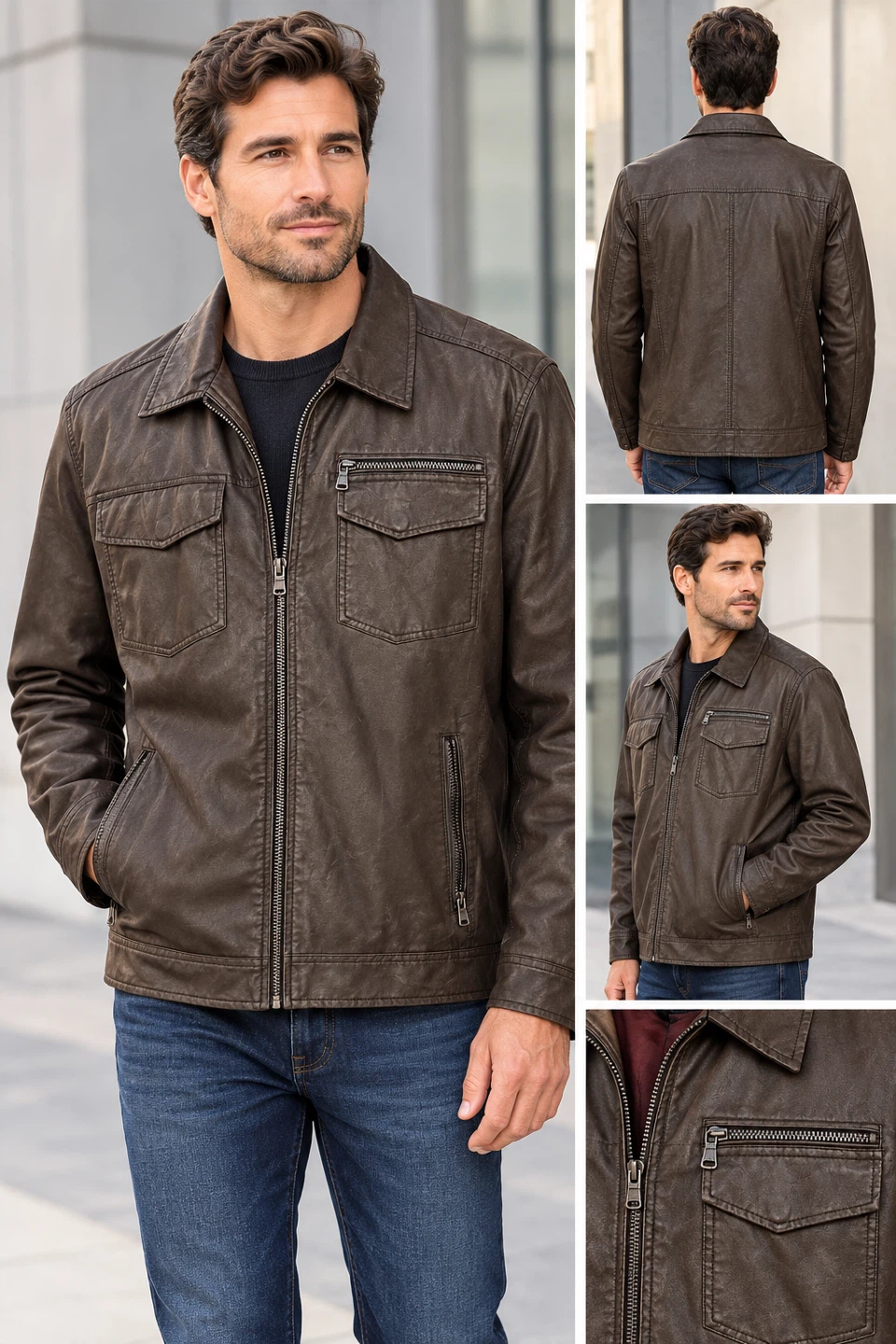 Buffalo David Bitton Men's Brown Jacket