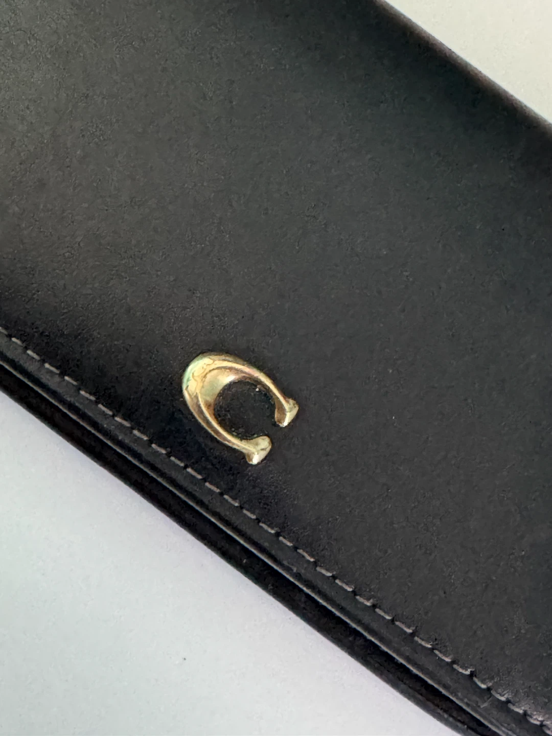 Coach Black Leather Card Case Wallet - photo 2
