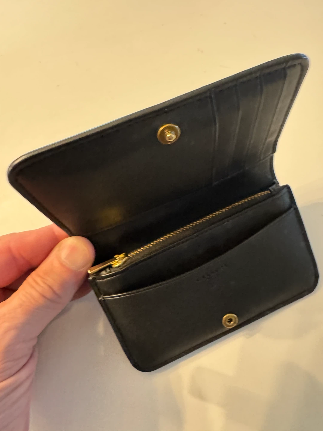 Coach Black Leather Card Case Wallet - photo 4