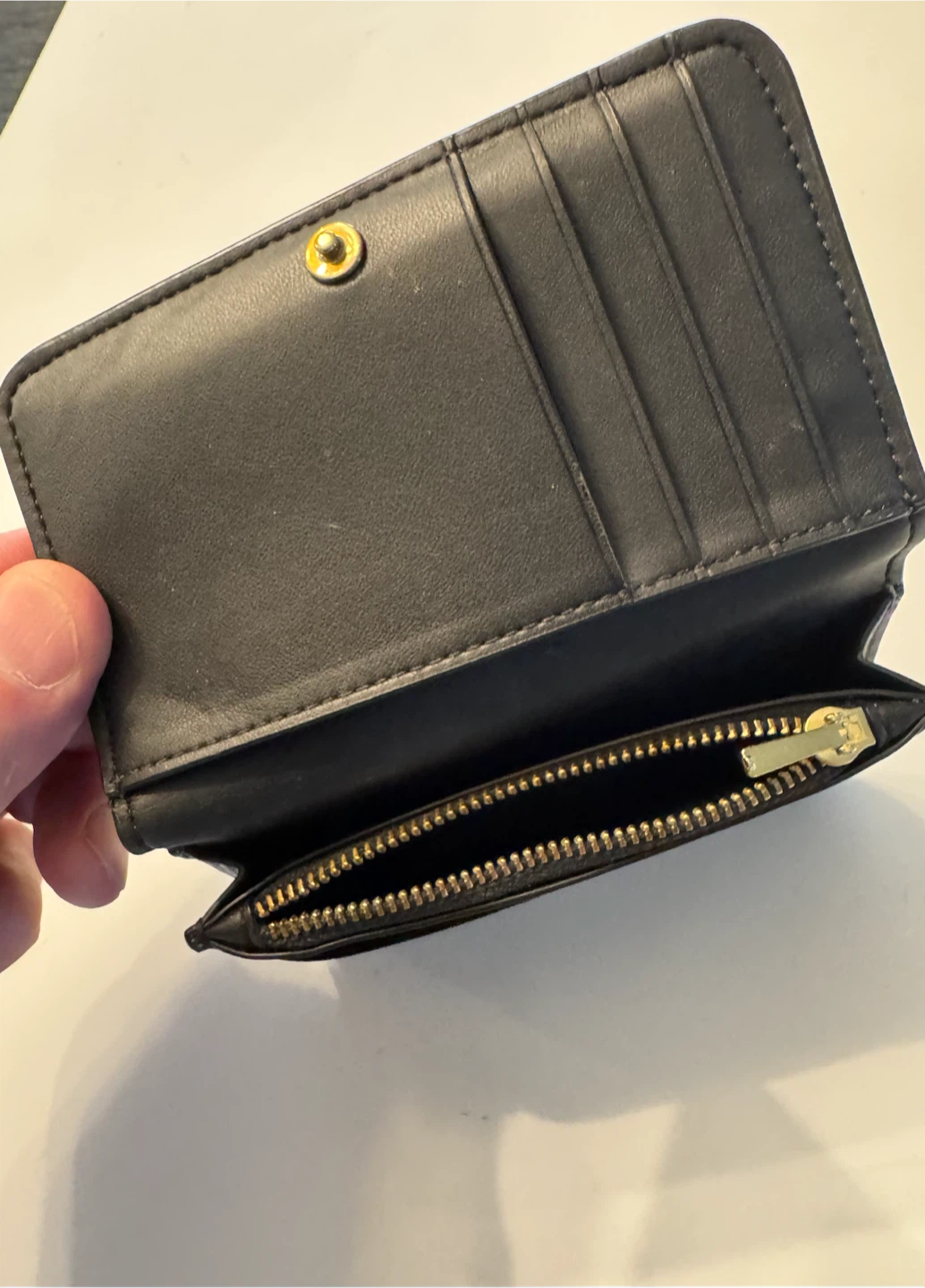 Coach Black Leather Card Case Wallet - photo 5