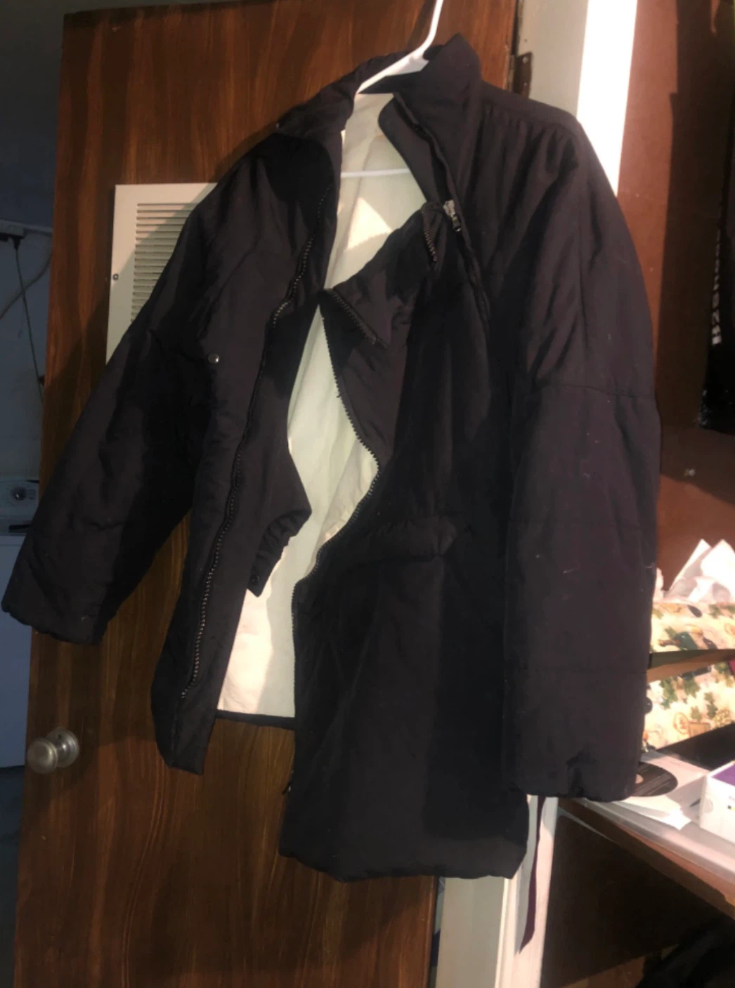 Black winter jacket