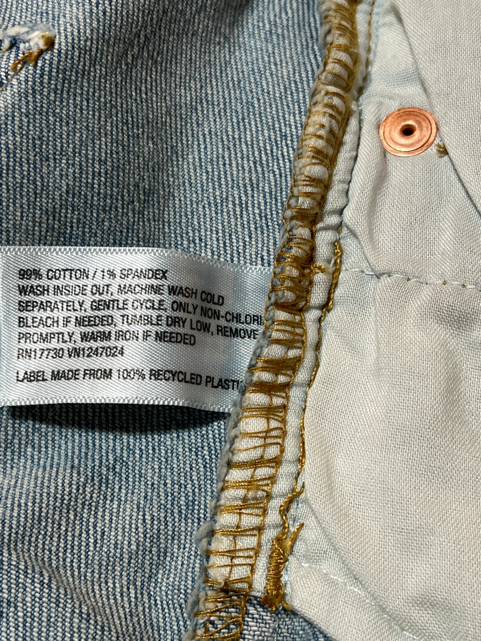 Wild Fable Light Wash Distressed Denim Skirt Size 6 - photo 5