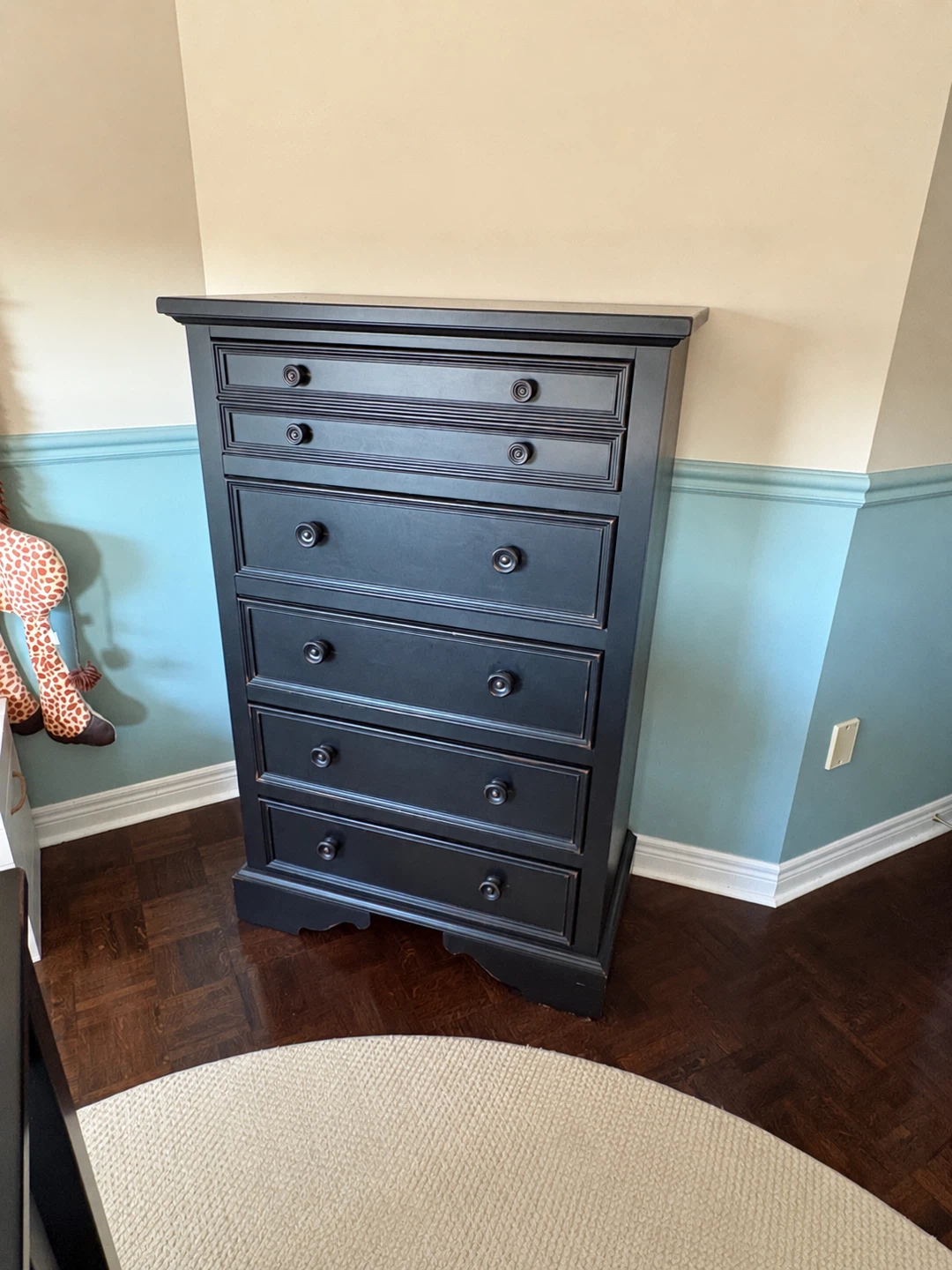 Black Wooden Bedroom Furniture Set - photo 2