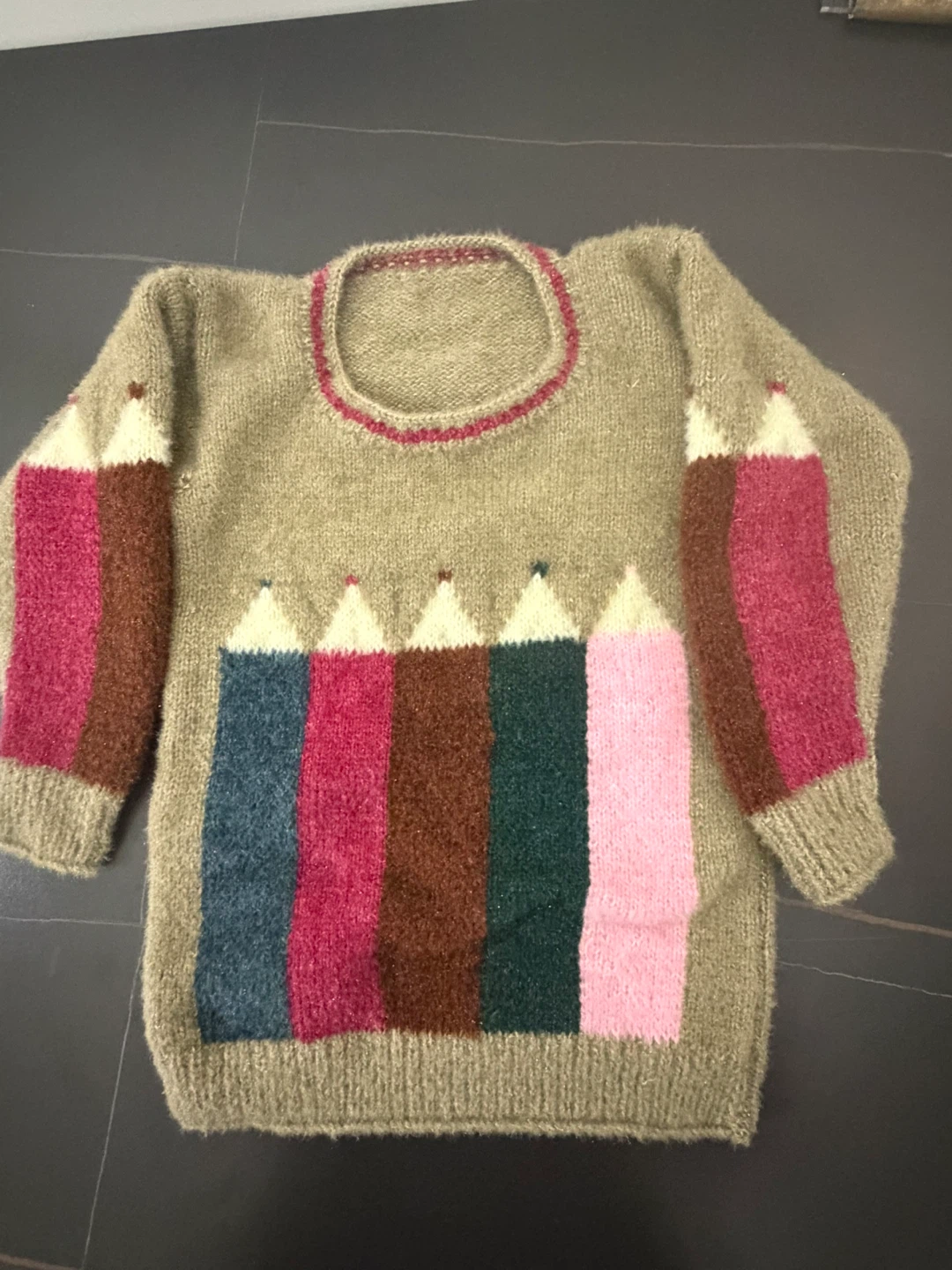 Hand-knitted baby sweater sets - photo 2