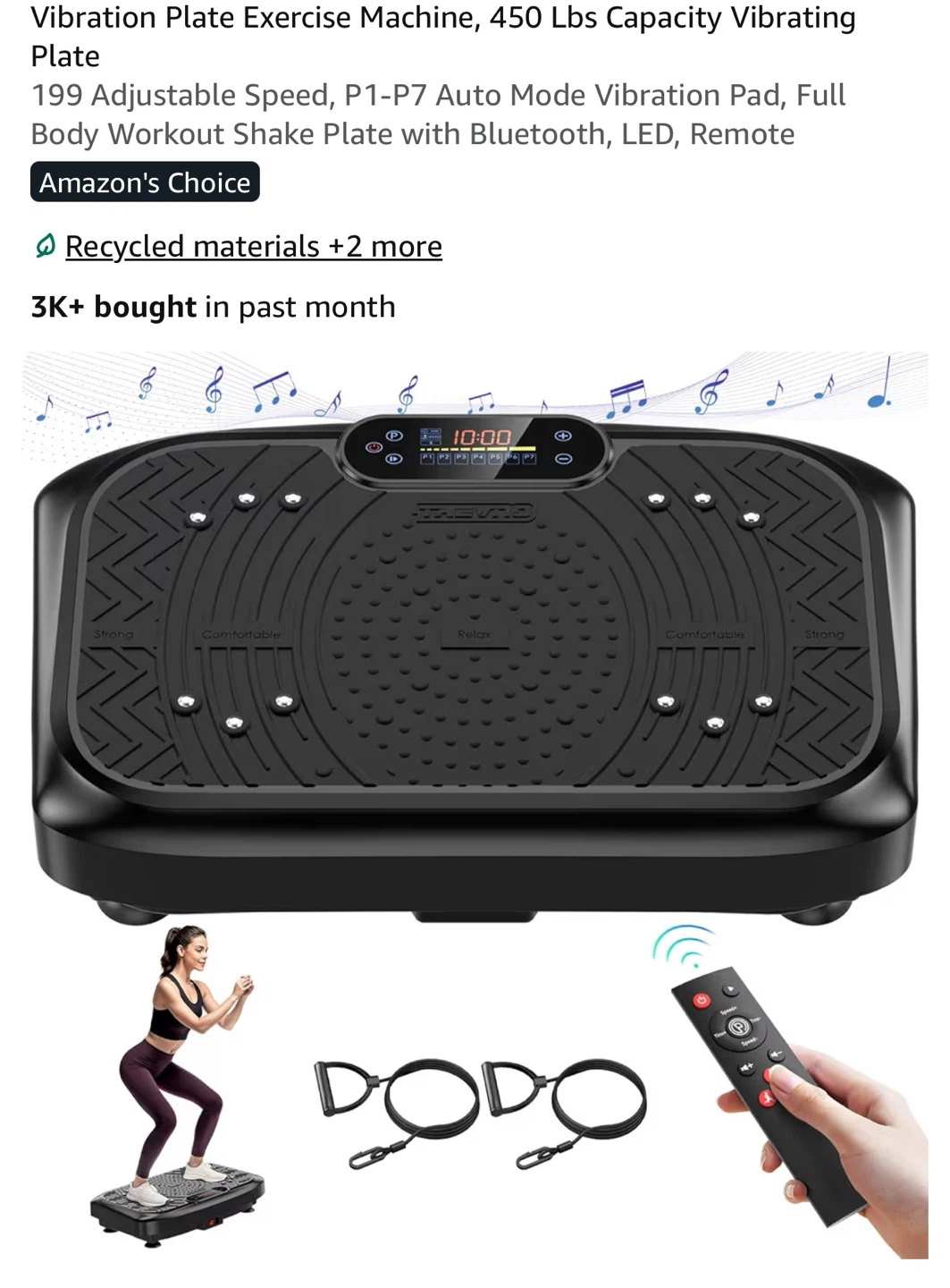 TAEVVO Vibration Plate Exercise Machine