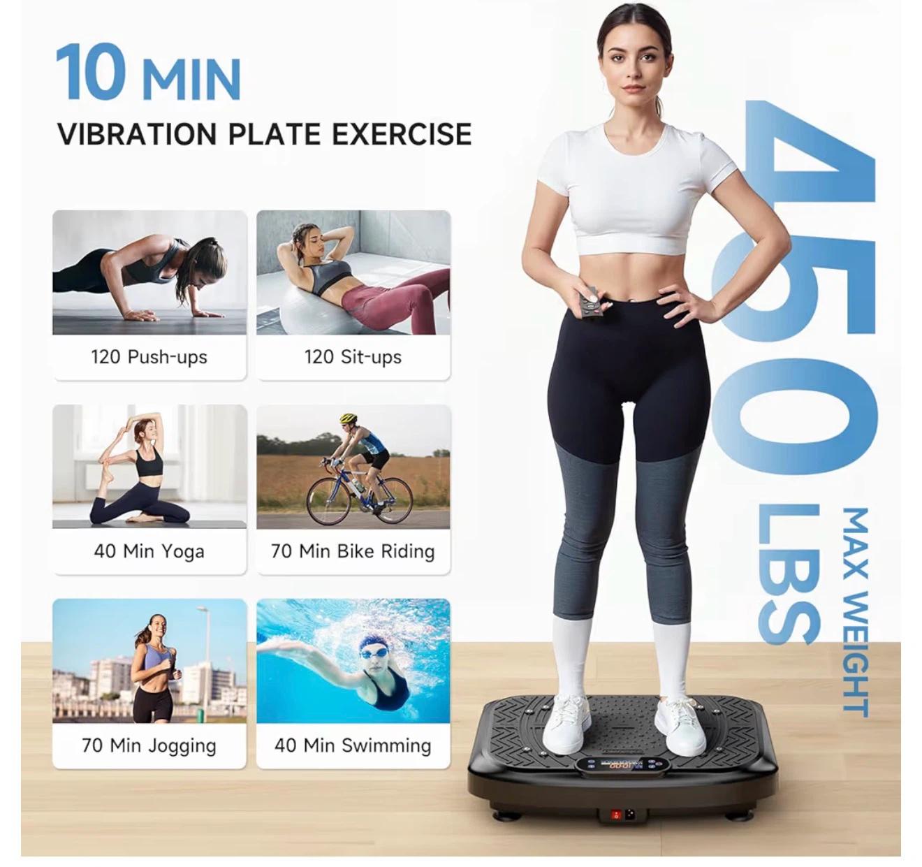 TAEVVO Vibration Plate Exercise Machine - photo 3