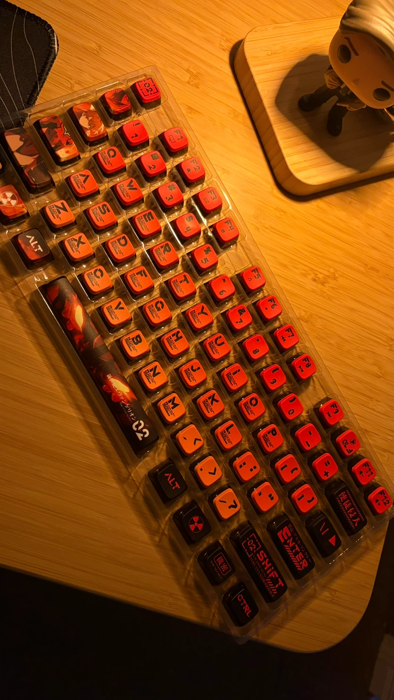 Evangelion Unit-02 Themed Keycap Set