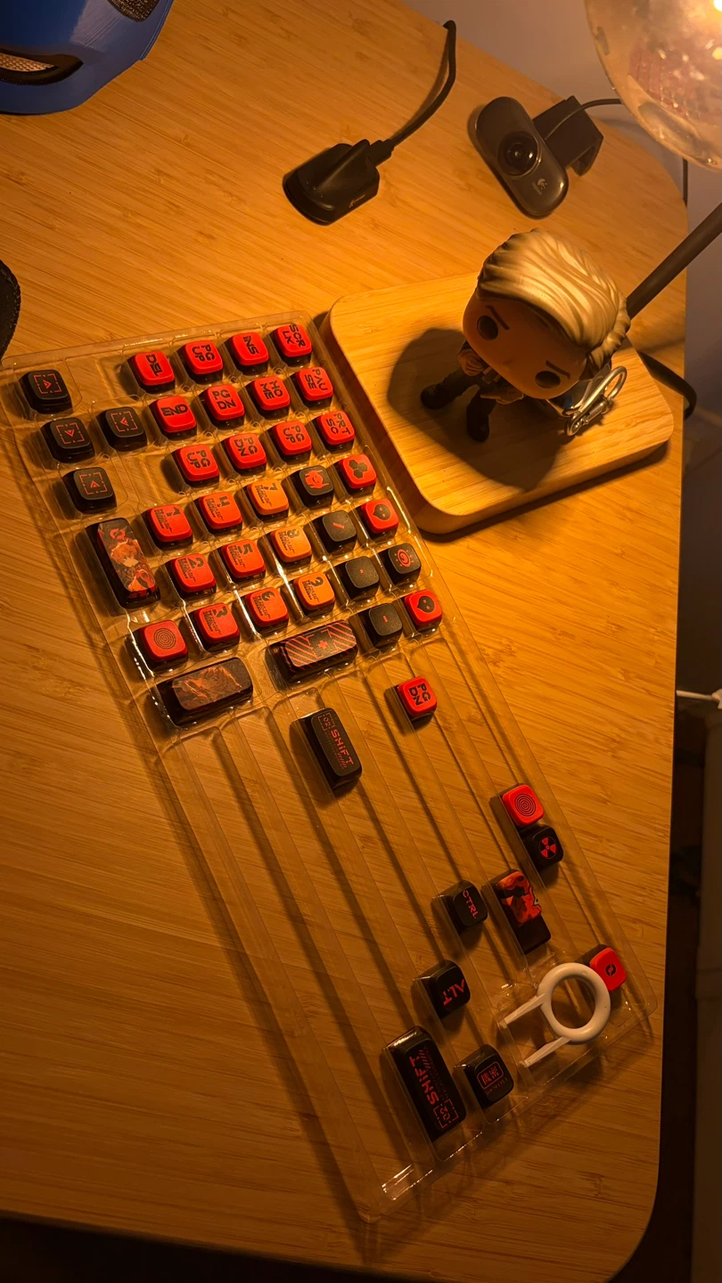 Evangelion Unit-02 Themed Keycap Set - photo 2