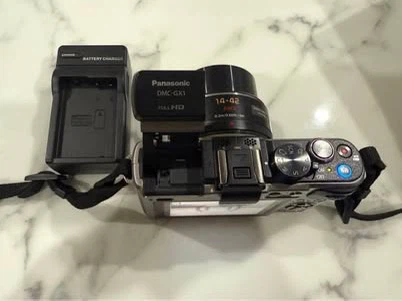Panasonic LUMIX DMC-GX1 Lens Set SLR space grey digital camera - photo 5