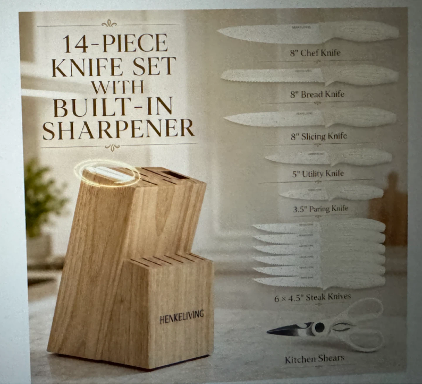 14-Piece Kitchen Knife Set - photo 4