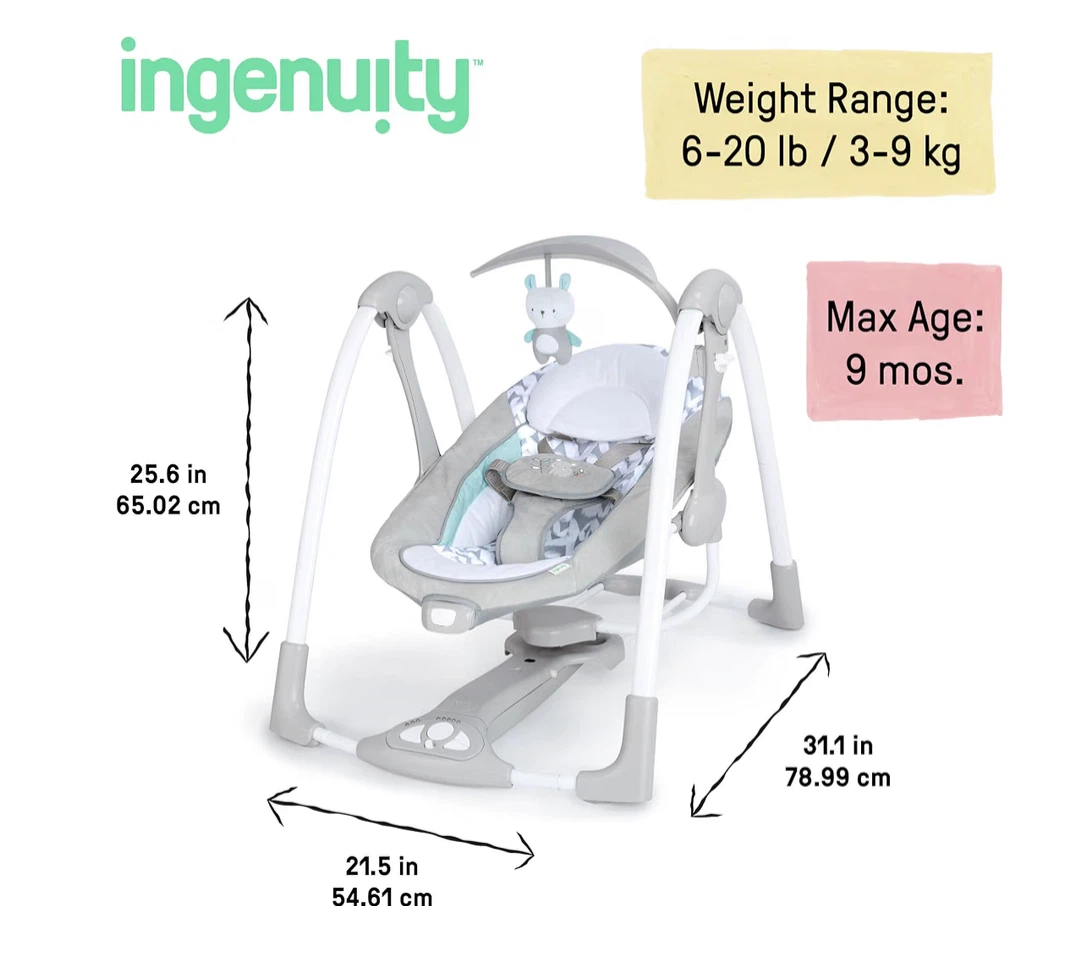 Ingenuity PowerAdapt ConvertMe Swing-2-Seat - photo 2