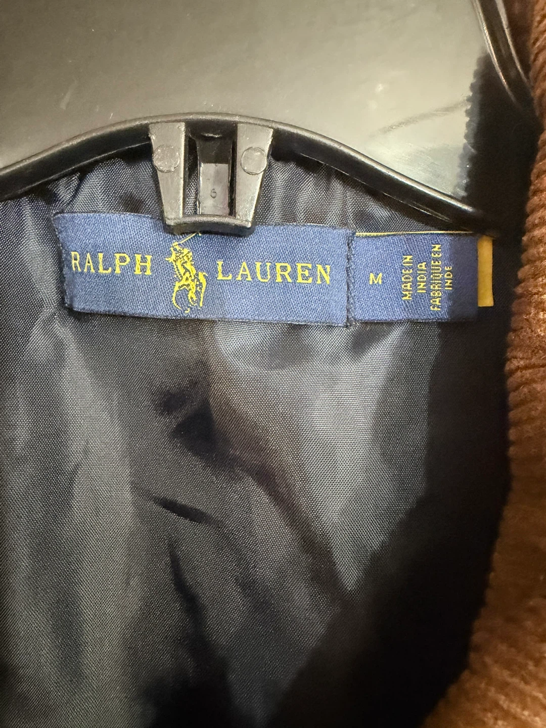 Polo Ralph Lauren Men's Quilted Vest - Navy / Brown Corduroy - M - photo 2